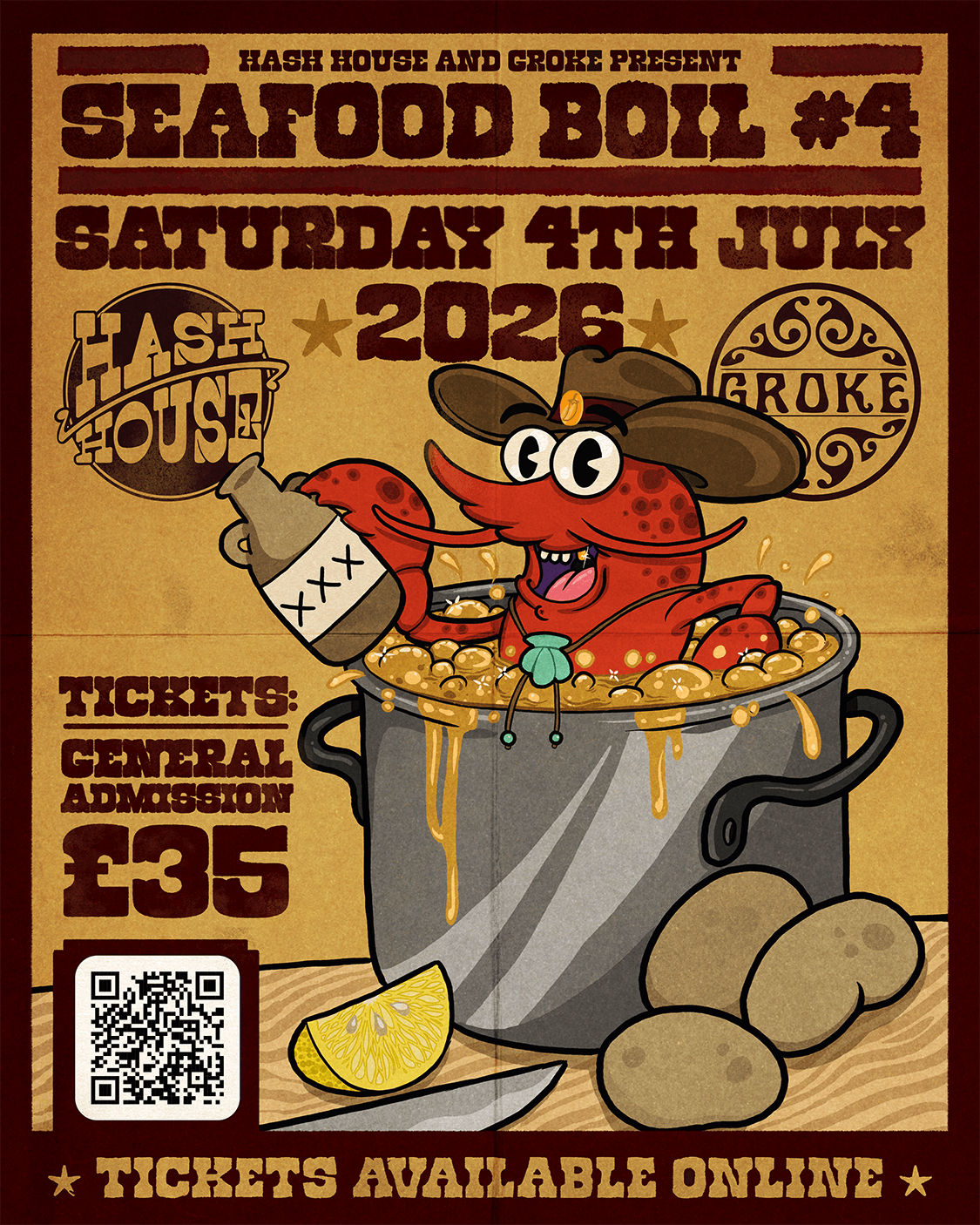 Seafood Boil #4 - Saturday 4th July